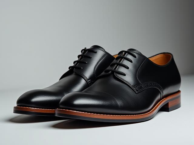 クラシックオックスフォード - 丁寧な職人技が光る黒の革靴